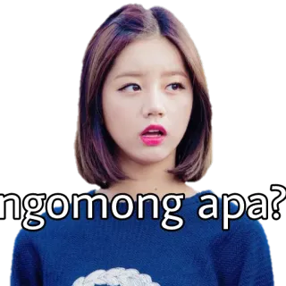 🙄 ngomong apa? 女性, 韓国, 表情, 困惑 whatsapp sticker