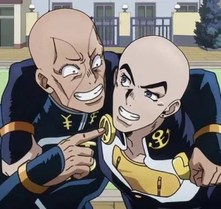 🥲 JoJo's Bizarre Adventure Anime, Jojo, Calvo, Uomini whatsapp sticker