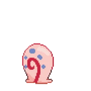 ๐ Gary Spongebob Squarepants gary, snail, spongebob, cartoon, nickelodeon, pixel art telegram sticker