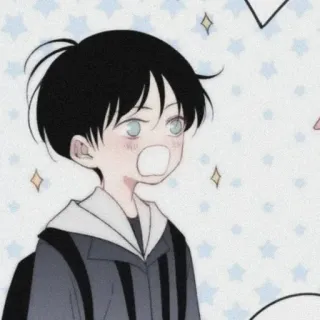 🖋 Anime, Manga, Kartun, Lucu, Terkejut, Anak laki-laki telegram sticker