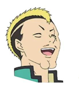 😂 Аниме, Мужчина, Мультфильм, Персонаж, Портрет telegram sticker