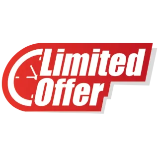 📣 Limited Offer Offre limitée, Soldes, Réduction, Promotion, Bon plan, Durée limitée whatsapp sticker