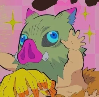 😃 Inosuke Hashibira Demon Slayer Anime, Demon Slayer, Inosuke, Hashibira, Cartoon, Aufkleber whatsapp sticker