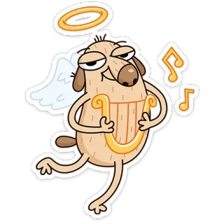 Пёс Дигги | @Premium_Emojis_Telegram whatsapp stickers