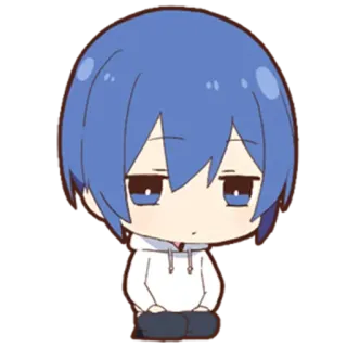 😕 Аниме, Чиби, Персонаж, Милый, Мультфильм, Манга telegram sticker