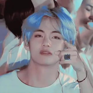 😉 K-pop, Pop coreano, BTS, V, Gesto ofensivo, Dedo corazón telegram sticker