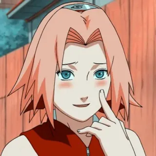💖 Sakura Haruno Naruto Anime, Sakura, Haruno, Carina, Ragazza, Ninja, Cartone animato telegram sticker