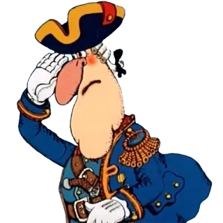🎖 Dessin animé, Officier, Uniforme, Historique, Personnage, Marine telegram sticker