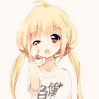 🙈 fictional anime girl telegram sticker
