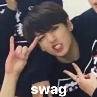 💸 swag estilo, pose, kpop telegram sticker
