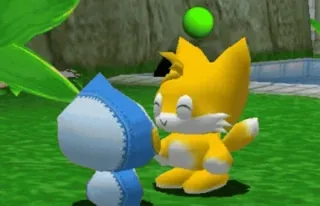 😌 Chao Chao, Sonic Adventure 2, Karakter video game, Hewan peliharaan virtual telegram sticker