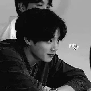 🐰 힝 kpop, Idole, Coréen, Divertissement, Célébrité, Noir et blanc, Portrait telegram sticker