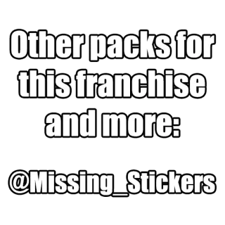 ℹ️ Other packs for this franchise and more:
@Missing_Stickers adesivi, telegram, franchise, scomparso whatsapp sticker