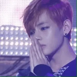 😇 V kpop, v, bts, k-pop, sänger, idol telegram sticker