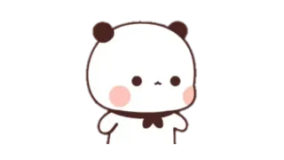 🍩 panda, cute, cartoon, animal, kawaii telegram sticker