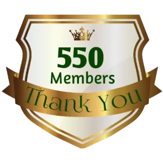 ⚜ 550 Members
Thank You membros, obrigado, celebração, conquista telegram sticker