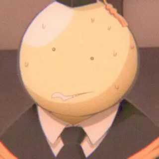😀 Koro-sensei Assassination Classroom Anime, Amarelo, Professor/a, Tentáculo telegram sticker
