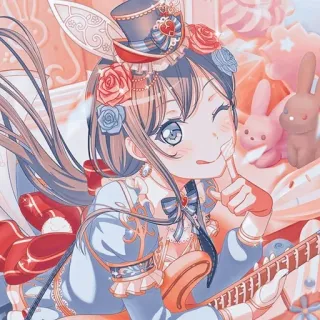🌟 Anime, Chica, Dibujos animados, Lindo, Personaje, Ilustración whatsapp sticker