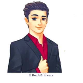 😎 Daisuke Kanbe Anime, Postać, Garnitur, Daisuke Kanbe telegram sticker