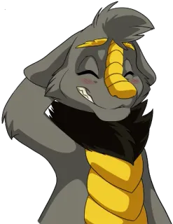 ☺️ Antro, Furry, Cartone animato, Sorridendo, Felice telegram sticker