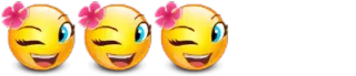 😜 Emoji, Zwinkern, Blume, Smiley, Süß whatsapp sticker