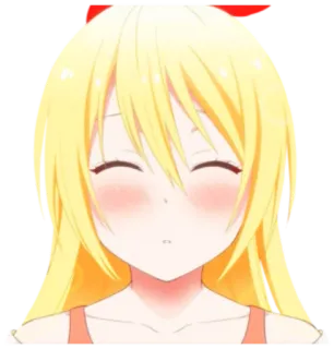 😘 anime, cartoon, girl, blond hair, kawaii, cute telegram sticker