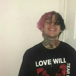 😁 LOVE WILL TEAR US APART Lil Peep, музыка, эмо, рэпер telegram sticker