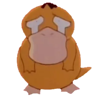 😭 Psyduck Pokemon Anime, Khóc, Buồn, Pokémon, Vàng whatsapp sticker
