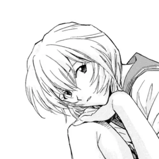 😕 Rei Ayanami Neon Genesis Evangelion Anime, Manga, Rei Ayanami, Evangelion, Uniforme scolaire telegram sticker