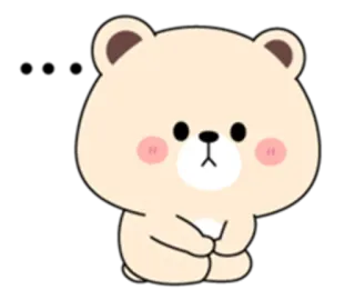 😢 ours, dessin animé, mignon, animal telegram sticker