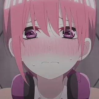 🦊 anime, chica, triste, auriculares telegram sticker