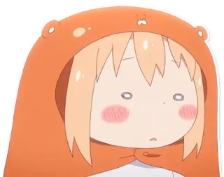 😲 Umaru Doma Himouto! Umaru-chan Аниме, Умару Дома, Himouto Umaru-chan, милый, Чиби, Толстовка telegram sticker