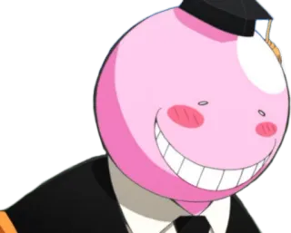 😍 Koro-sensei Assassination Classroom Anime, Insegnante, Koro-sensei, Polpo, Toga e tocco telegram sticker