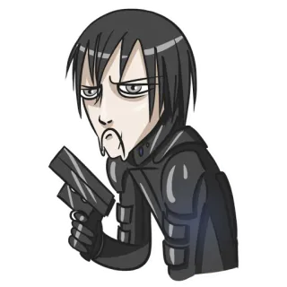 ☹ Waffe, Anime, Rüstung, Kämpfer, Soldat whatsapp sticker