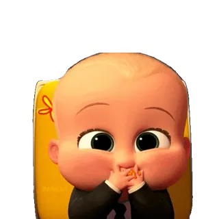 😅 Boss Baby The Boss Baby bebé, dibujos animados, un jefe en pañales, dreamworks telegram sticker