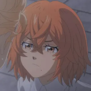 😟 Anime, Personnage, Fille, Portrait telegram sticker