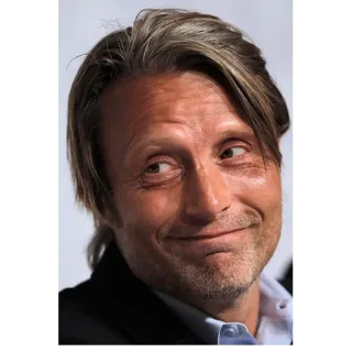 ☺️ Mads Mikkelsen 俳優, 有名人, ポートレート, 男性 telegram sticker