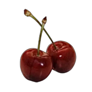 ❤ cherries, fruit, red, food, healthy, dessert telegram sticker