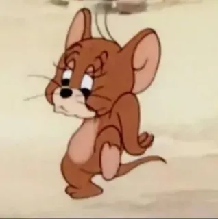 😞 Jerry Tom and Jerry Dibujos animados, Ratón, Animal, Jerry, Tom y Jerry telegram sticker