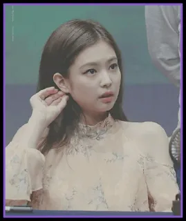 🍓 Jennie Kim Jennie, K-pop, singer, idol, Blackpink, female, portrait telegram sticker