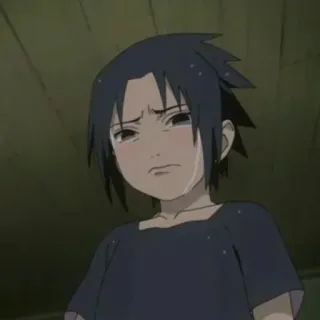 🎧 Sasuke Uchiha Naruto anime, sad, crying, Sasuke, Uchiha telegram sticker