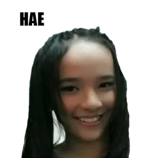 👧 HAE orang, senyum, potret, wanita, gadis whatsapp sticker