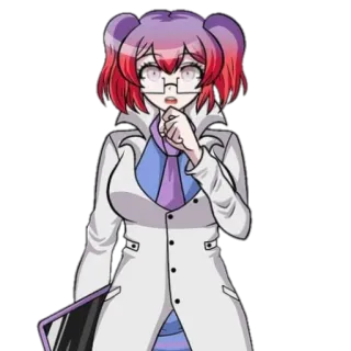 🤔 Mikan Tsumiki Danganronpa Anime, Infirmière, Mignon, Kawaii, Manga telegram sticker