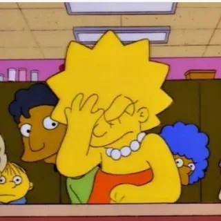 🤦 Lisa Simpson The Simpsons lisa simpson, simpsons, cartoon, gelb, augen rollen, frustriert whatsapp sticker