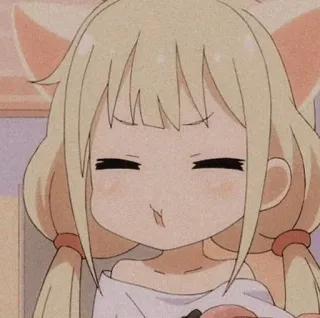 😒 อนิเมะ, หูแมว, น่ารัก, ผู้หญิง, การ์ตูน, คาวาอิ telegram sticker