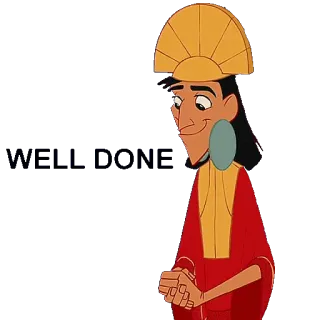 👌 Kuzco The Emperor's New Groove YEAH ภาพเคลื่อนไหว, ดิสนีย์, จักรพรรดิ, ประชดประชัน, การ์ตูน telegram sticker