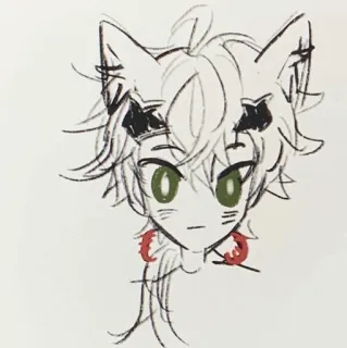 🍡 kot, zwierzę, anime, postać, kreskówka telegram sticker