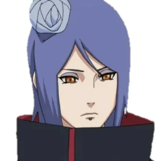 🤔 Konan Naruto Konan, Naruto, Anime, Postać, Manga telegram sticker