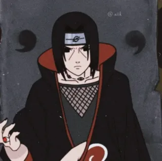 🎼 Itachi Naruto Аниме, Манга, Ниндзя, Итачи, Наруто, Учиха telegram sticker