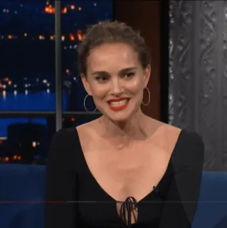 🍄 Natalie Portman atriz, celebridade, mulher, retrato telegram sticker